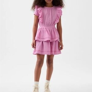 Gap Kids Ruffle Dress in Sugar Pink